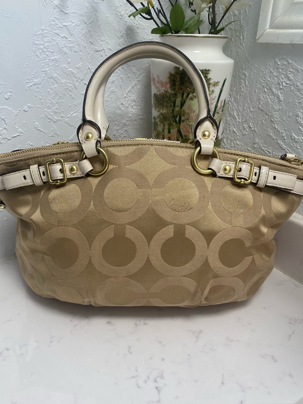 Coach Madison Op Art Sophia Satchel Shoulder Bag Gorgeous!!! - Picture 8 of 14